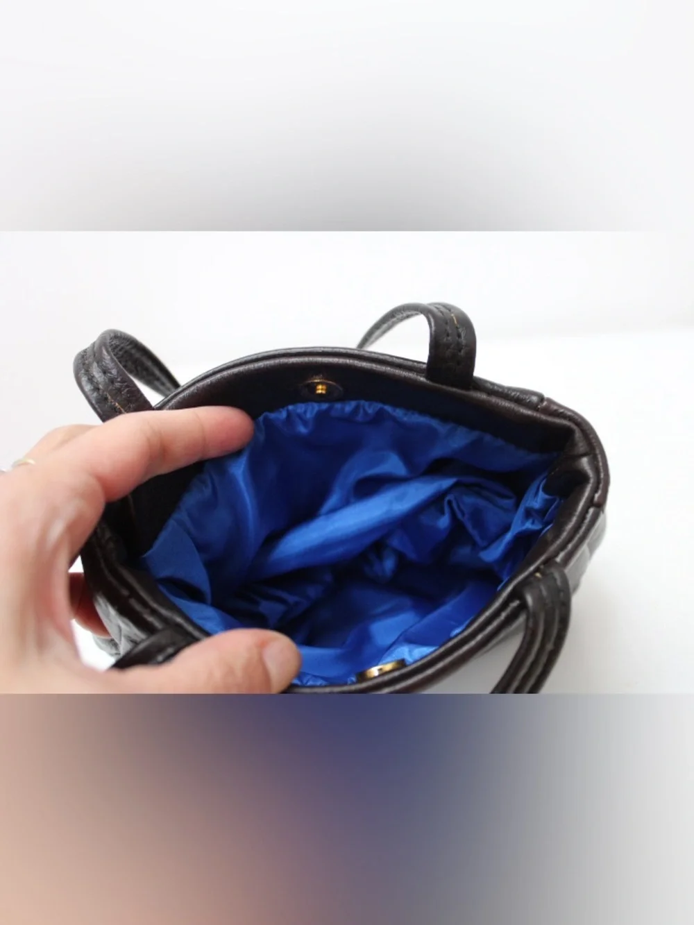 Handmade embroidered mini bag